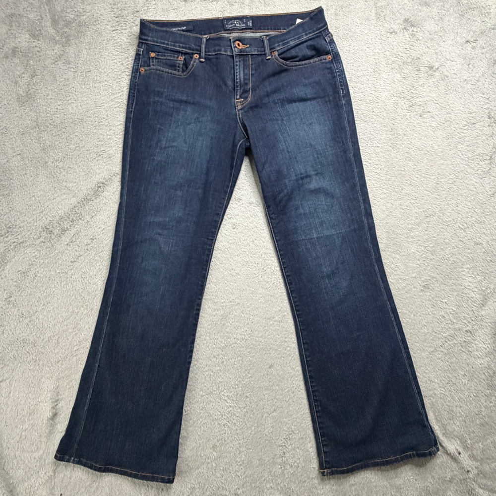 Lucky Brand Sweet N Low Ankle Jeans Dark Wash Bootcut 6/28 (W30in. x L27in.)